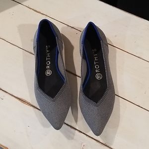 Rothy's flats, The Point in "Cloud Grey Birdseye"